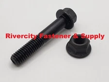 (8) 7/16-14x2-1/2 Grade 8 Hex Head Flange bolts Frame Screws (8) 7/16 Lock Nut