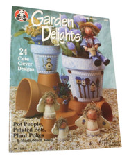 Garden Delights Painted Flower Pot People Linda Jordan Design Originals 3120