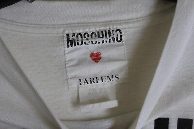 MOSCHINO Parfums - Vintage 1980s FOR EXTERNAL USE ONLY Promo T-SHIRT Top