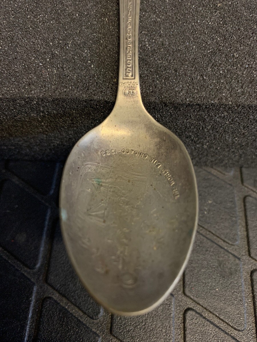 1933 Chicago Worlds Fair A Century of Progress Silver Plate Spoon