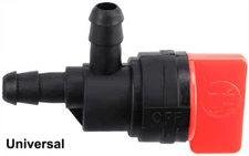 1/4" Fuel Fliter Shut Cut Off Valve For Mower Generator 90° Inline