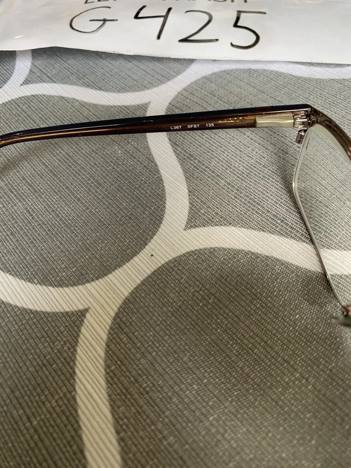 Monturas de gafas para mujer Liz Claiborne L367 0FS7 marrón flexible/negro 51-16-130 G425 Foto 4 de 4