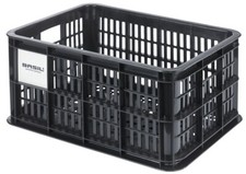 Recycled Bike Box Basil Crate MIK S 17.5 Litre 29 x 39 x 20cm - Black