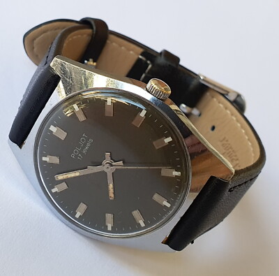 Vintage POLJOT Hand Winding 17Jewels Cal.2614 USSR Made Wristwatch From70's