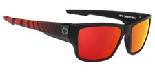NEW Spy Dirty Mo 2 Sunglasses-Matte Black Red Burst-HD Polarized Red Spectra