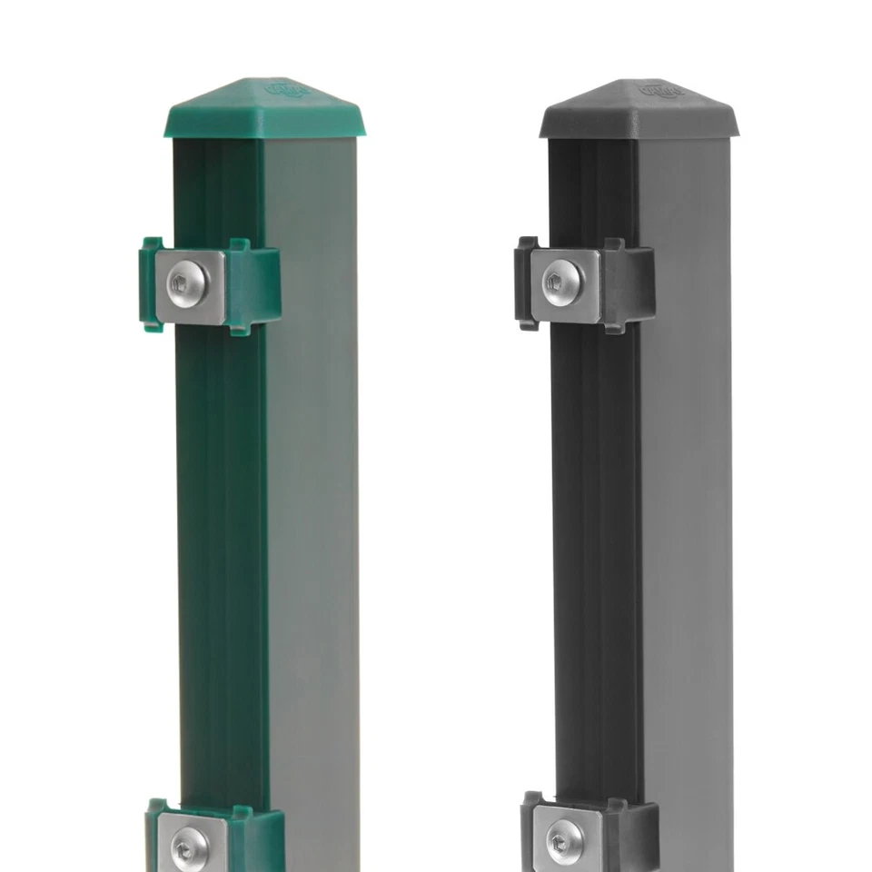 Doppelstabmattenzaun inkl. Eckpfosten Doppel-Stab Matten Zaun Draht Gitterzaun - Bild 3 von 4