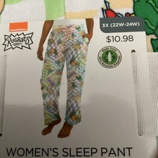 Rugrats Womens Sleep Pant With Pockets 3X New