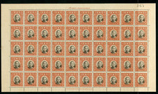 China 1940 Republic $1.00 Chung Hwa Watermarked Perf 12&frac12; Sc #376v Sheet MNH X866