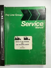 1976 IHC International Harvester TD-20C Paydozer & 250C Payloader Chassis Manual