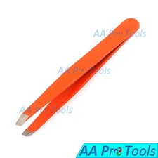 AAPRO Orange-Color Professional Mini Eyebrow Tweezers Baby Tweezers Slanted Tips