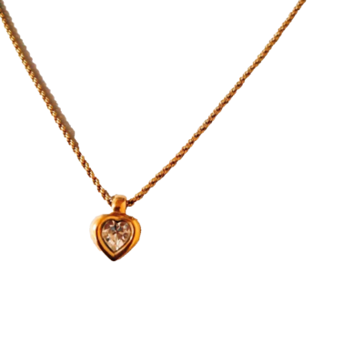 極美品✨Christian Dior Necklace Heart Christian Dior Heart Necklace Gold Women | eBay