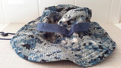 Military Boonie Bush Hat Jungle Blue Camo Type II Size Large Military Boonie Bush Hat Jungle Blue Camo Type II Size Large