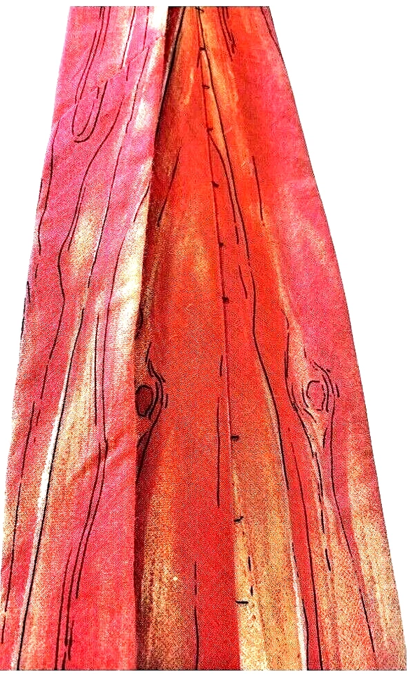 Corbata Lands End Hombres Roja 58" OSFM Clásica Béisbol Deportes Verano Bate Pelota Receptor Foto 4 de 4