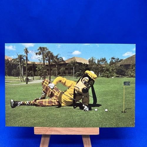 Walt Disney World Vintage Postcard A Goofy Way To Putt ~ Posted 1977 - Picture 1 of 6