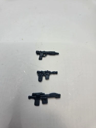 Vintage Star Wars Kenner Authentic Weapons Lot Of 3 Blasters All Blue