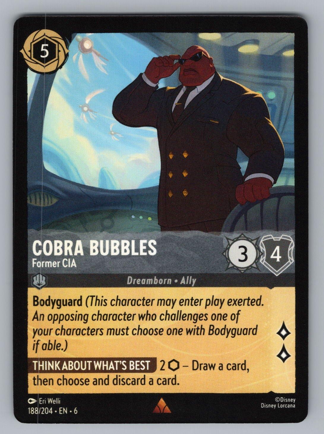 COBRA BUBBLES - FORMER CIA 188/204 R LORCANA NM 6 WELLI