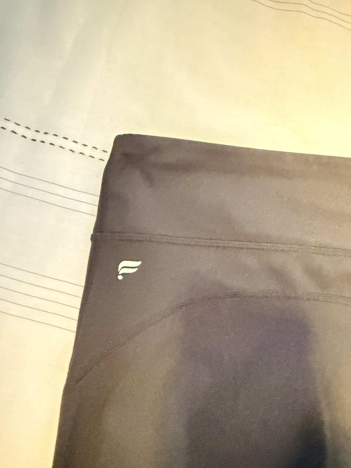 Fabletics High Rise Solid Black Ankle Leggings M … - image 4