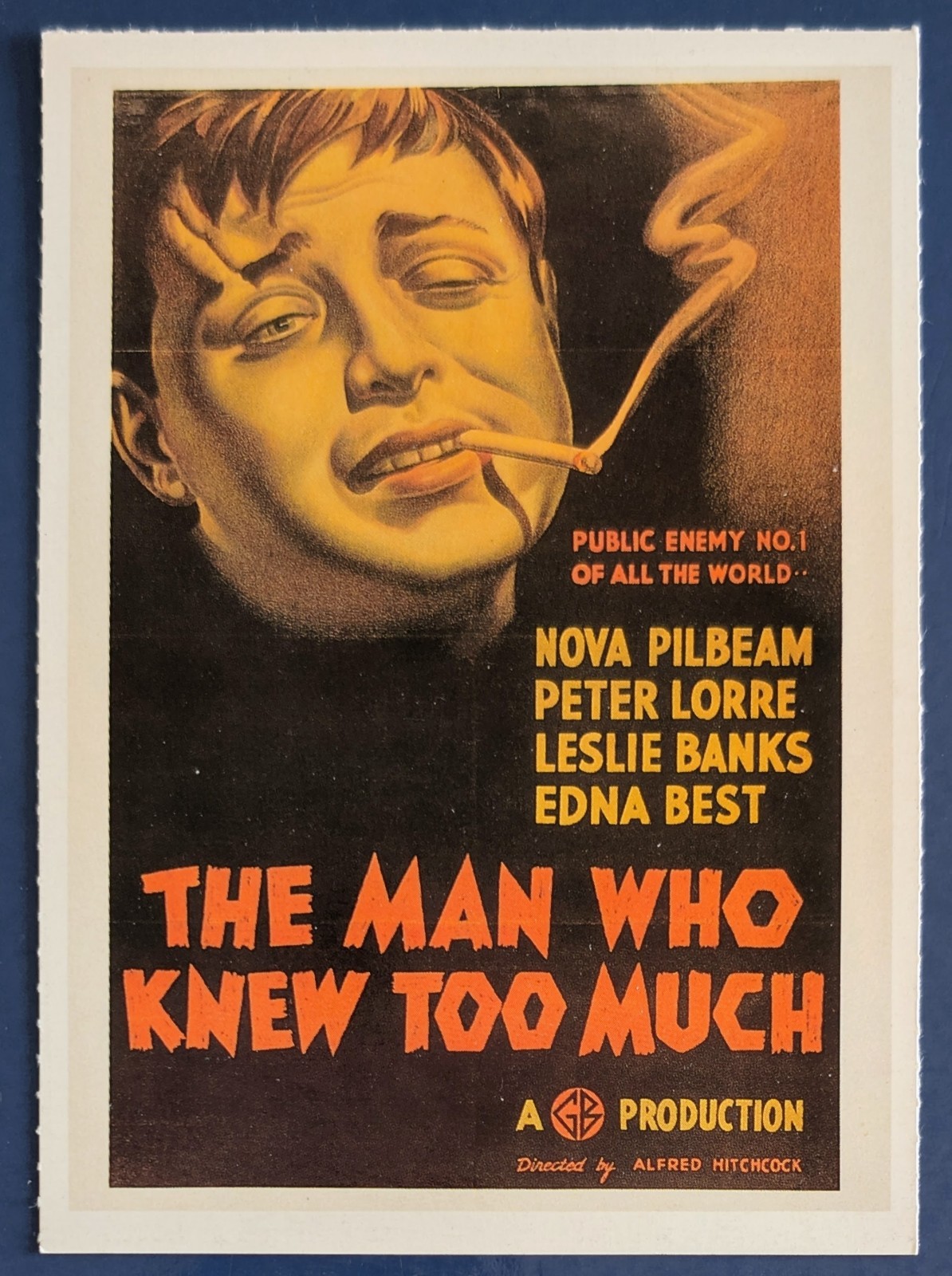 L'uomo che sapeva troppo - 1934 - ALFRED HITCHCOCK - Locandina Cartolina Ciak