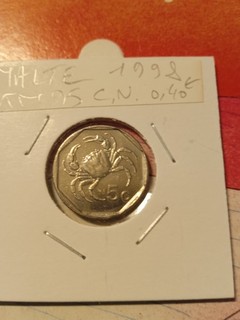 Pièce de 5 cents Malte 1998
