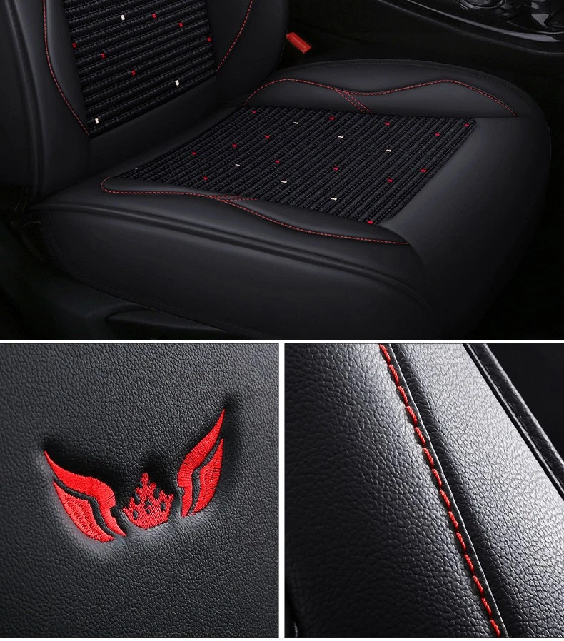 5-местный лед шелк + кожаный чехол на сиденье для Peugeot 5008 508 4008 408 2008 208 4008 - Изображение 4 из 4