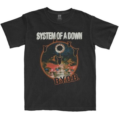 Men's System Of A Down Byob Classic T-shirt Medium Black