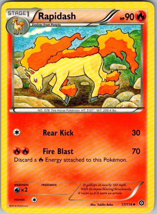 XY - Steam Siege #17/114 Rapidash