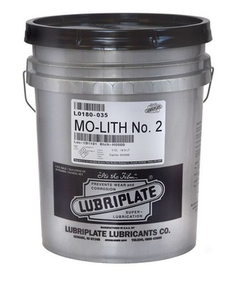 Lubriplate L0180-035 MO-LITH No. 2 Moly-lithium Lubricant - 35lb Pail
