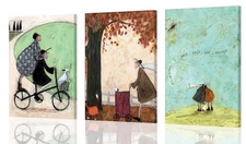 3pcs Framed Aesthetic Abstract Canvas wall art Natural Minimalist Posters Pri...