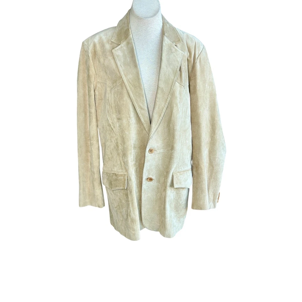 Blazer Chaqueta Abrigo Deportivo Scully Western Gamuza Para Hombre Tostado Rockabilly Talla 42 L Foto 2 de 4