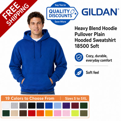 Gildan Heavy Blend Hooded Sweatshirt 18500 S-XL