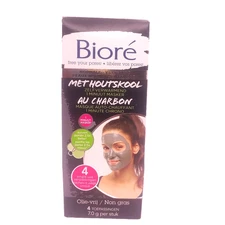 Biore Charcoal Self Heating 1 Minute Wash Off Mask 0.25oz 4 Count German Edition