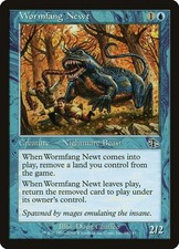 4x Wormfang Newt - LP - Odyssey block - SPARROW MAGIC mtg