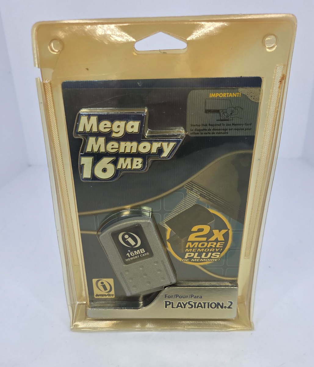 ★PS2ソフト★106本セット Interact PS2 Mega Memory Card 16MB GameShark 2X Memory NEW Sealed