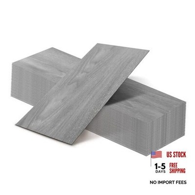 Hahafelt 32 Pcs 23 Sq. ft Peel and Stick Floor Tiles Vinyl Plank Flooring Gray