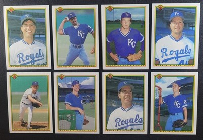 Topps 1990 Bowman Team Set KANSAS CITY ROYALS 21 Karten BRETT H.O.F. BO JACKSON