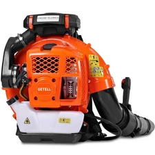 80cc Gas Backpack Leaf Blower, 900CFM 206MPH 2-Stroke Engine, Heavy-Duty Leaf...