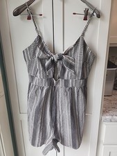 Blue Rain Romper Sz L With Cutout