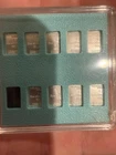 9-1 Gram Valcambi Pure Silver Bars and Case.999 Fine Silver Bullion