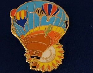2025 " BALLOON SUNRISE." AIBF Special shape hot air balloon pin "S/H COMB"