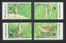 Birds Fauna Animals WWF 7 Sets Moldova Mongolia Montserrat Mozambique