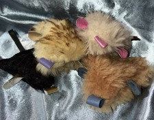 4 Handmade USA Cat Mice Mouse Toys FULL of Catnip: Genuine Fur/Leather/Shearling