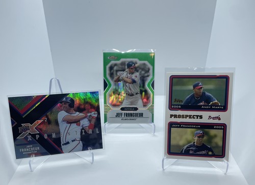 Jeff Francoeur - Braves SN #'d Insert (8) Lot - Finest Green Refractor /199 ATL - Picture 2 of 3