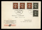 DR WHO 1945 SWITZERLAND FDC SEMI POST COMBO M74194