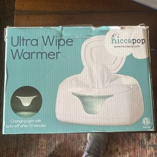 Hiccapop Wipe Warmer and Baby Wet Wipes Dispenser WHITE Comfort Calming Clean