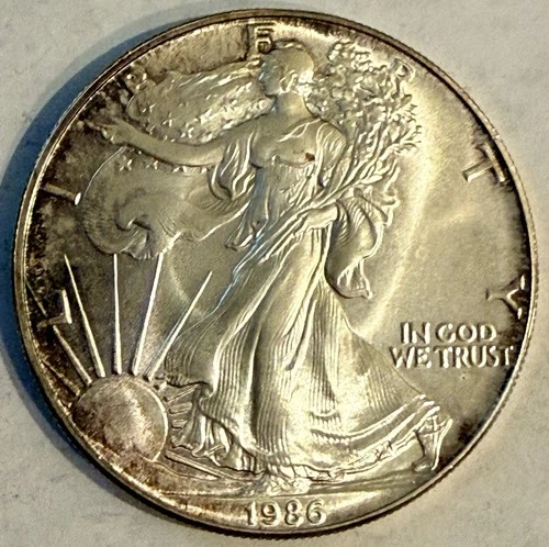 1986 American Silver Eagle $1 – 1 oz .999 Fine Silver – First Year Issue