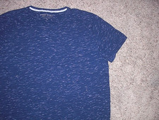 BANANA REPUBLIC blue pattern cotton soft wash short sleeve shirt men's XL