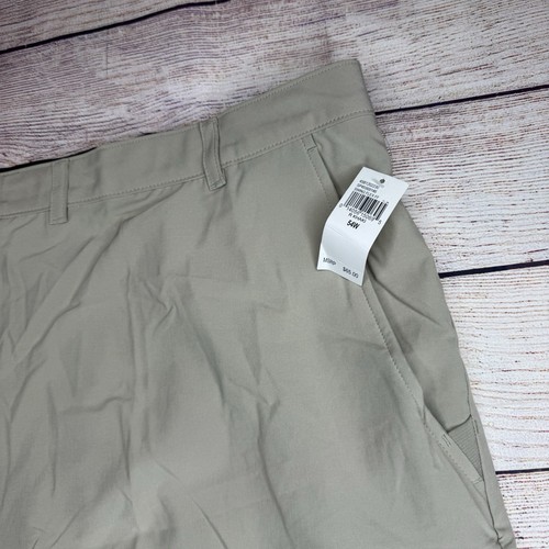 IZOD Golf SwingFlex Cargo Shorts 54W Big & Tall 4-Way Stretch Khaki 10” Inseam - Picture 2 of 11