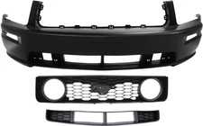 Fits MUSTANG 05-09 FRONT BUMPER COVER, Primed, w/ Fog Light Holes, 3-pc kit, wit