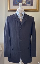 Jaeger Brown Linen Cotton Safari Style Jacket 38in Regular