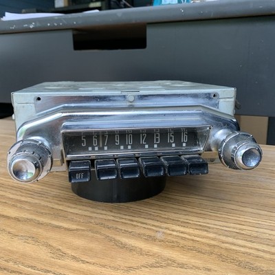 1953 Ford Mercury OEM AM Tube Radio 3SM250835EM Vintage Push Button Untested